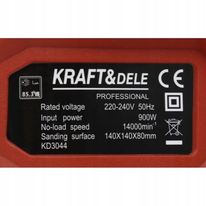 SZLIFIERKA MIMOŚRODOWA WIELOFUNKCYJNA POLERKA DELTA DO GIPSU DREWNA 900W