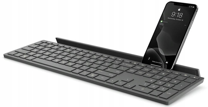 Klawiatura Membranowa BEZPRZEWODOWA BLUETOOTH USB BATERIE WYTRZYMAŁA CIENKA