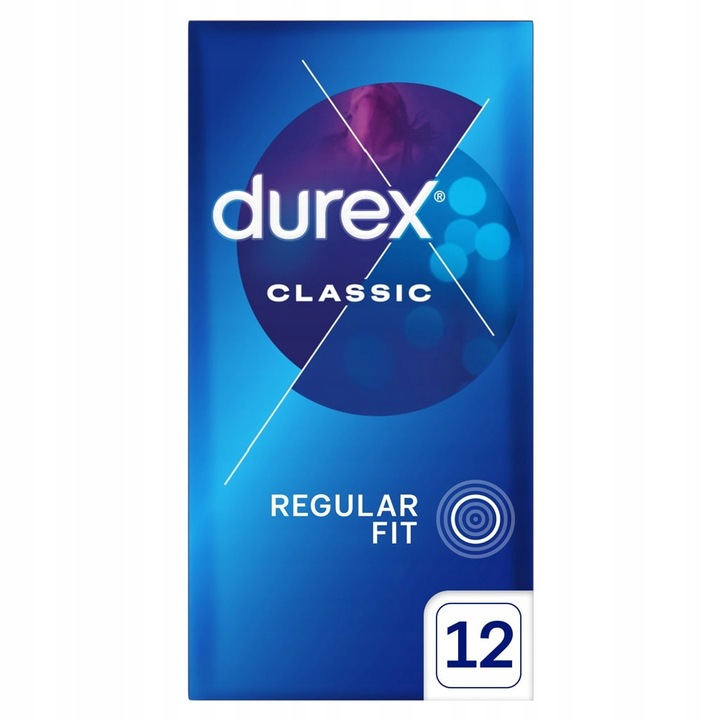 Prezerwatywy DUREX CLASSIC klasyczne dopasowane nawilżane 12 szt.