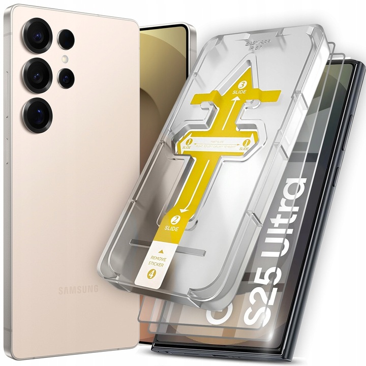 2x Szkło Hartowane 9H do SAMSUNG GALAXY S25 ULTRA z ramką do montażu szybka