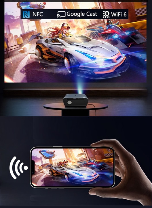 Projektor VIZIO TECH A9G 1550Ansi AndroidTV 14 FullHD 4K Dolby WIFI 6