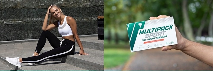 WITAMINY I MINERAŁY DLA SPORTOWCÓW Trec Multipack Sport Day/Night 60 kaps