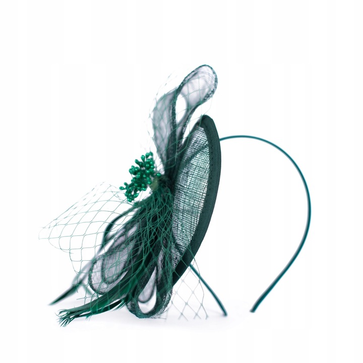 FASCYNATOR Opaska Stroik Toczek Kokarda na Wesele