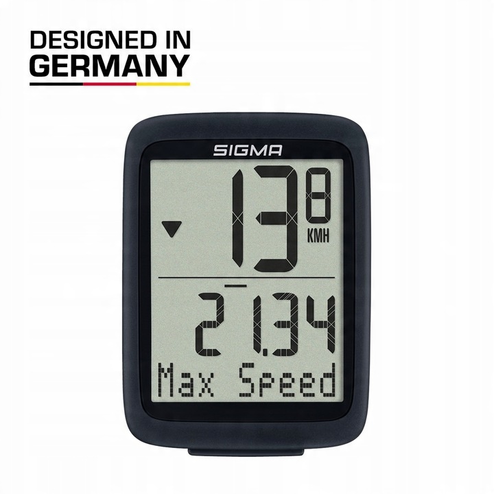 MARKOWY LICZNIK ROWEROWY SIGMA 10.0 IPX8 POLSKIE MENU TERMOMETR START/STOP