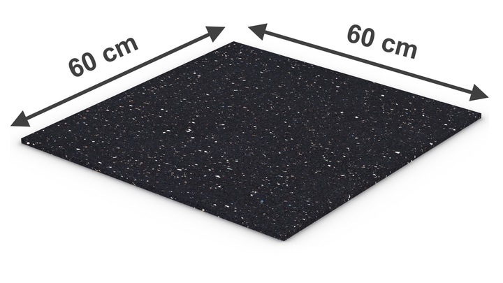 Mata antywibracyjna pod pralkę pralko-suszarkę WYGŁUSZAJĄCA 8mm 60x60