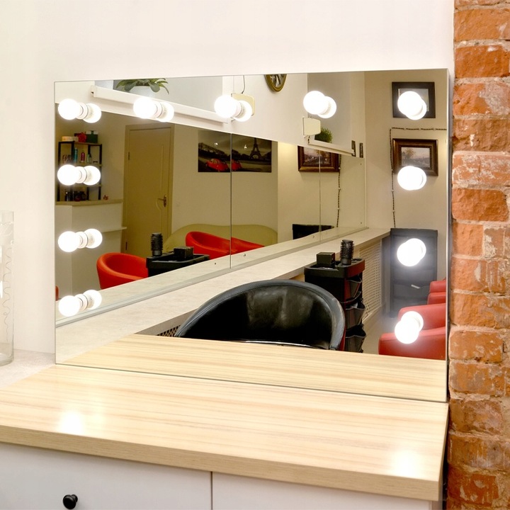 ŚWIATEŁKA LAMPKI LED NA LUSTRO TOALETKI MAKIJAŻ 10 POZIOMÓW JASNOŚCI 2