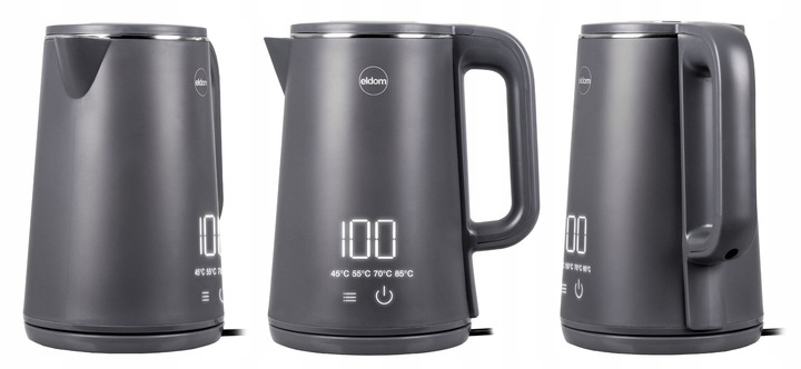 Czajnik bezprzewodowy z regulacją temperatury C515 szary 2000W 5