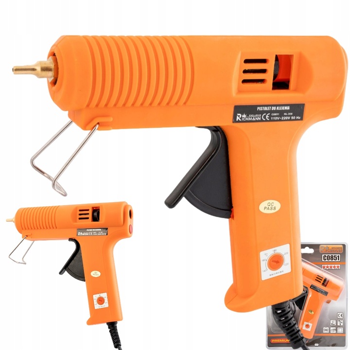 PISTOLET DO KLEJU NA GORĄCO 150W Z REGULACJĄ TEMPERATUR 5 STOPNIOWY