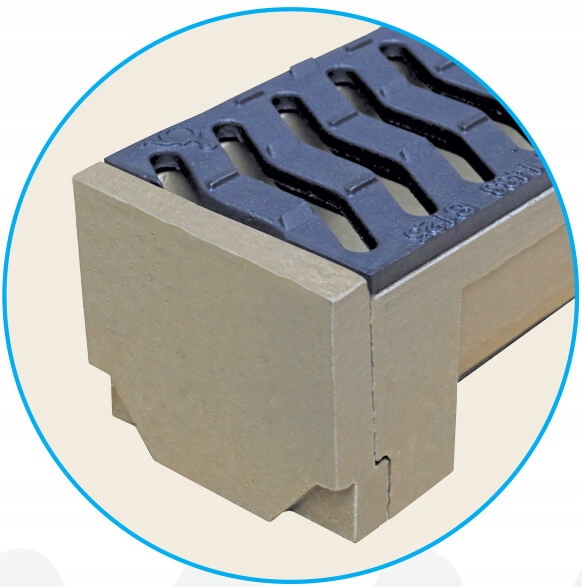 ODWODNIENIE LINIOWE STR Koryto polimerobetonowe żeliwo B125 120x100