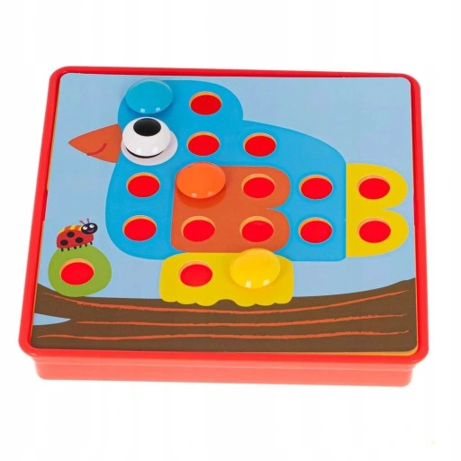 UKŁADANKA MONTESSORI GUZIKOWA MOZAIKA EDUKACYJNA