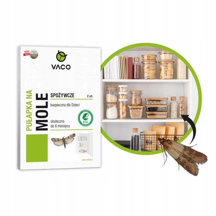 10x Silna Pułapka Na Mole Spożywcze Kuchenne Feromony Lep Na Mole