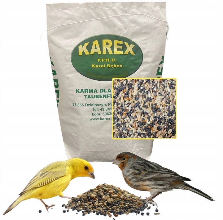 Karma, Pokarm PREMIUM Dla Ptaków Kanarka Pełnoporcjowa KAREX 10 kg