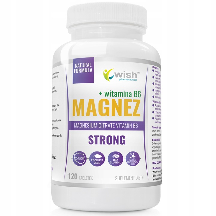 Magnez Strong+B6 Forte Skurcze Stres Wysoka dawka