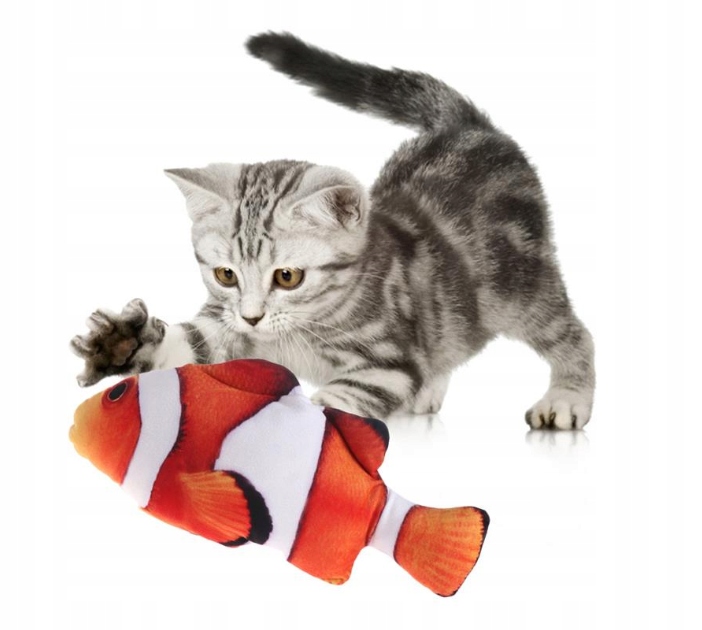 Elektryczna RYBA interaktywna Zabawka dla kota15