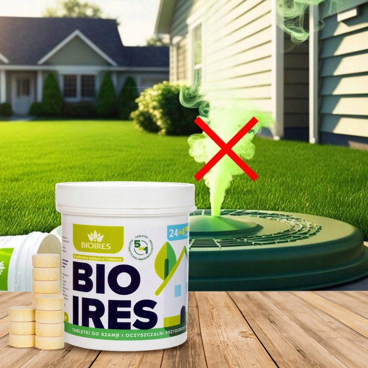 Bio tabletki bakterie do oczyszczalni szamba zapas na rok mocny