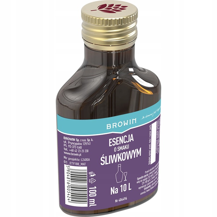 Zaprawka BROWIN śLIWKOWA 100ml na 10L 404496