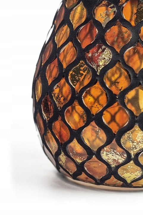 KOMINEK ZAPACHOWY DO WOSKÓW MOZAIKOWY SZKLANY AMBER