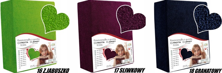 Prześcieradło FROTTE - BAWEŁNA - LUX z Gumką 160x200 POLSKIE