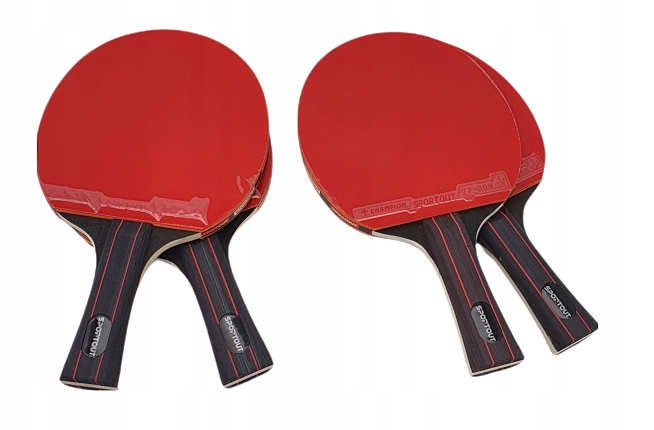 RAKIETKI ZESTAW DO TENISA STOŁOWEGO 4szt + 8szt PIŁKI