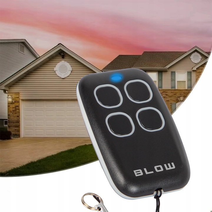 PILOT DO BRAMY UNIWERSALNY SAMOKOPIUJACY ALARM ROLET 433MHz 4 KANAŁOWY