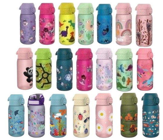 ION8 Dziecięcy bidon butelka na wodę do szkoły przedszkola BPA Free 400ml