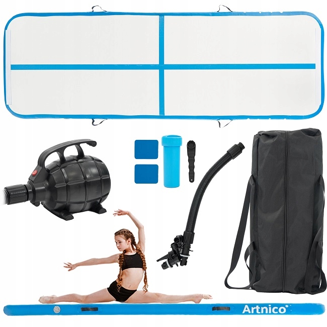 MATA GIMNASTYCZNA DMUCHANA ŚCIEŻKA AKROBATYCZNA 3m MATERAC ĆWICZEŃ