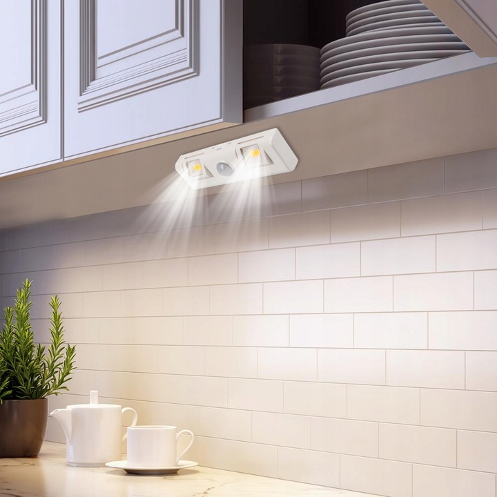 Lampka Samoprzylepna LED Szafy Podszafkowa CZUJNIK