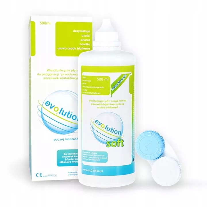 Aseptyczny PŁYN DO SOCZEWEK evO2lution 500 ml