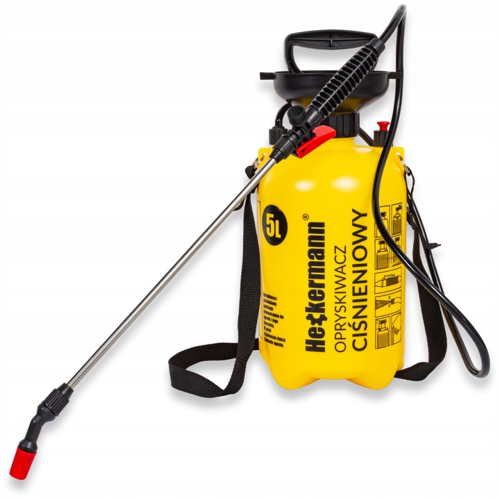 RĘCZNY OPRYSKIWACZ CIŚNIENIOWY SPRYSKIWACZ DUŻA POJEMNOŚĆ 5L REGULACJA