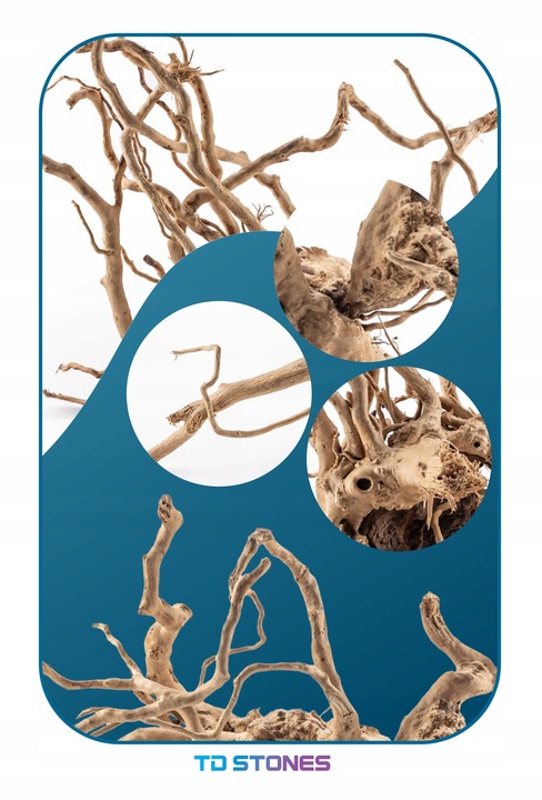 KORZEŃ DO AKWARIUM Red Moor Wood M 30cm OKAZY PREMIUM