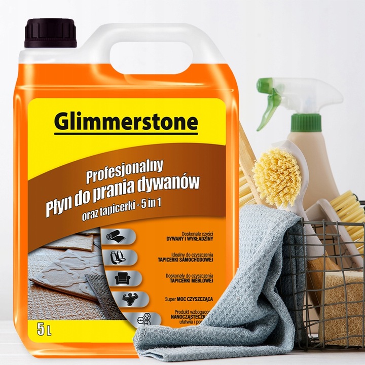 PŁYN DO PRANIA TAPICERKI DYWANÓW SILNY ŚRODEK - ODPLAMIA 5l - NOWA JAKOŚĆ