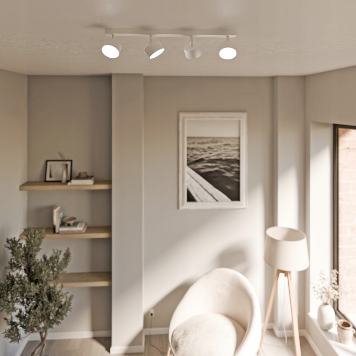 Oprawa Halogenowa 4X GX53 Lampa Sufitowa Natynkowa Ruchoma Kinkiet