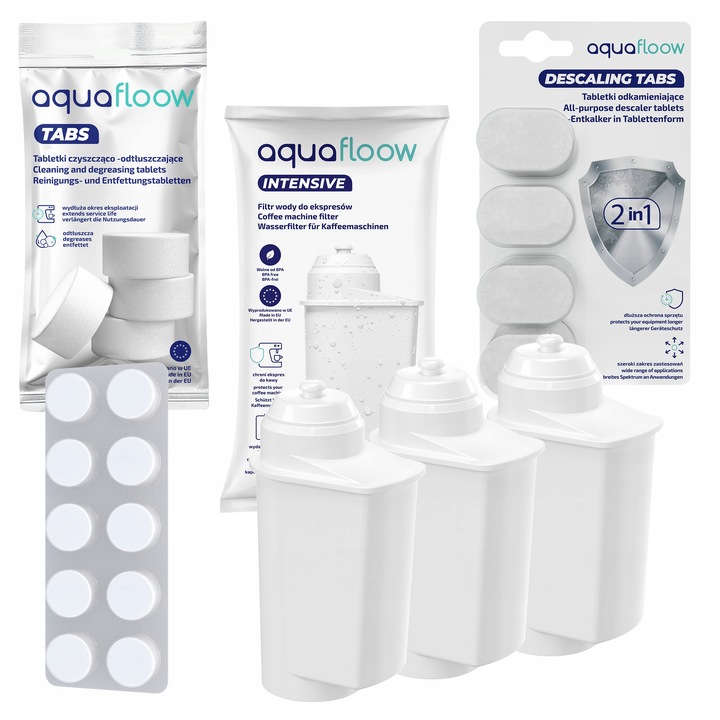 Tabletki odkamieniajace do ekspresu Siemens + czyszczące + 3x filtr