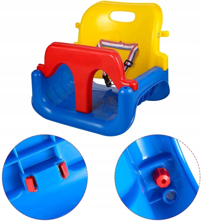 4w1 huśtawka kubełkowa modułowa dla dzieci pasy ogrodowa do pokoju 6m-7lat