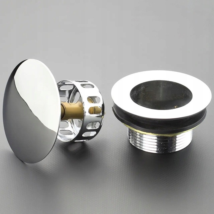 KOREK DO BRODZIKA Z SITKIEM WANNY SYFON STANDARD KLIK-KLAK