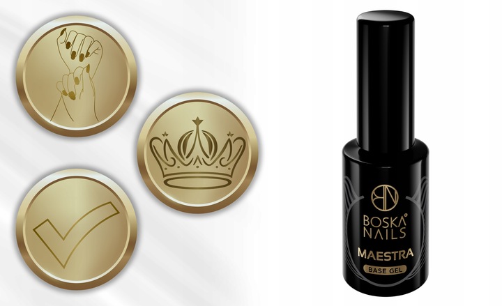 Baza Hybrydowa do Paznokci pod Żel i Akryl Base Maestra UV Boska Nails 10ml