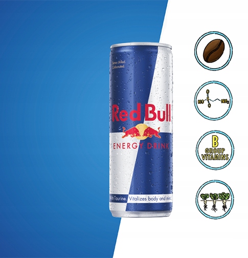 RED BULL Napój Energetyczny Energy Drink 24x250ml ZESTAW