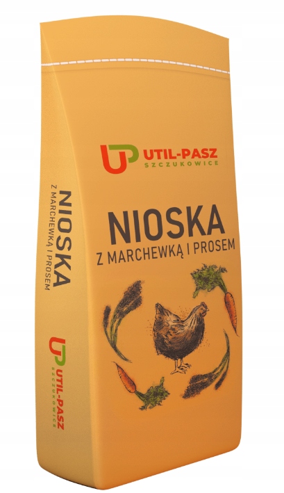 Karma dla kur UTIL-PASZ Nioska z marchewką i prosem 25 kg