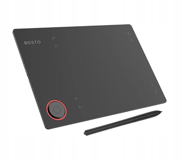 Tablet graficzny Bosto T608 188 x 145 mm 5080 lpi USB-C dla grafika Czarny