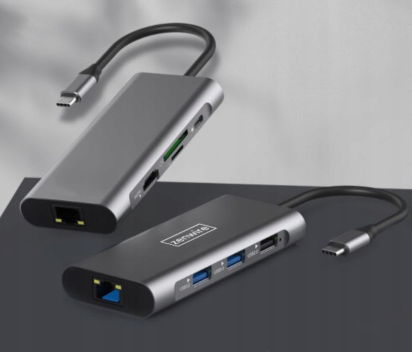 HUB PRZEJŚCIÓWKA USB-C 9W1 Adapter HDMI USB Thunderbolt do Macbook Pro Air