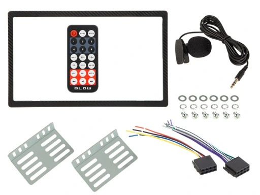 RADIO SAMOCHODOWE 2-DIN BLUETOOTH USB SD RDS LCD RGB MIKROFON PILOT ZESTAW