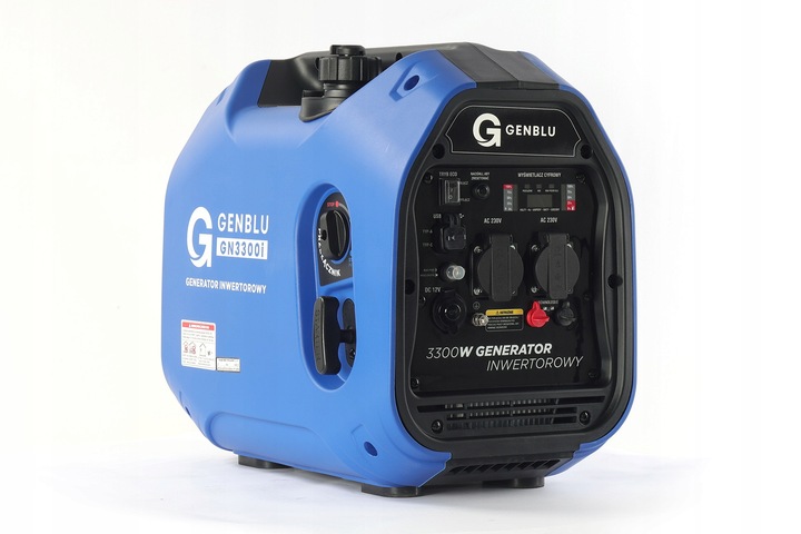 Agregat prądotwórczy inwertorowy przenośny GENBLU GN3300i 3,3 kw CICHY