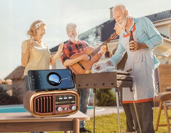 PRZENOŚNE RADIO KUCHENNE BUDOWALNE MICRO SD USB BLUETOOTH PANEL