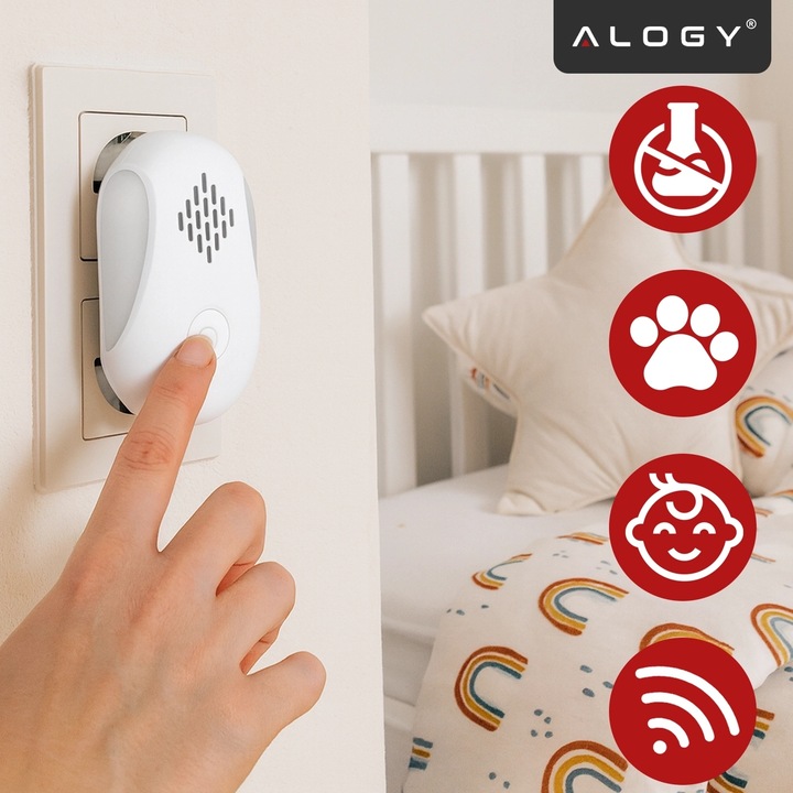 ODSTRASZACZ MYSZY OWADÓW I GRYZONI ULTRADZWIĘKOWY NA KUNY SZCZURY