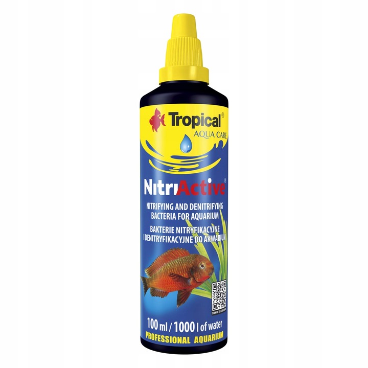Bakterie Tropical Nitri Active 100ml start i zakładanie równowaga akwarium