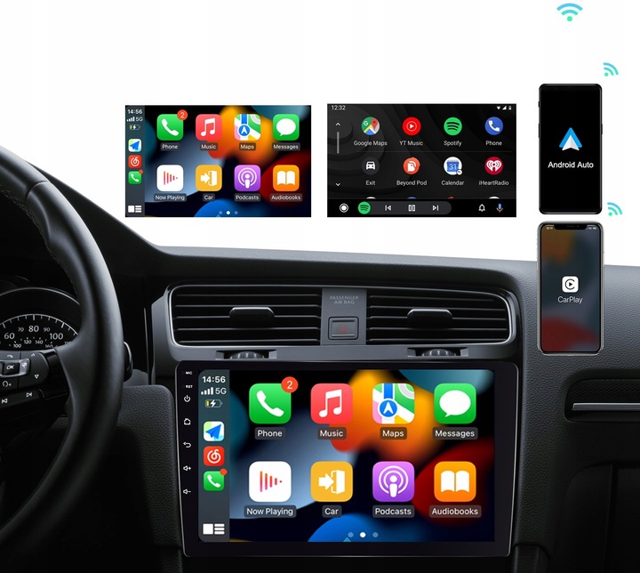 RADIO SAMOCHODOWE 2 DIN ANDROID AUTO CARPLAY 4GB/64GB ANDROID 13 RDS