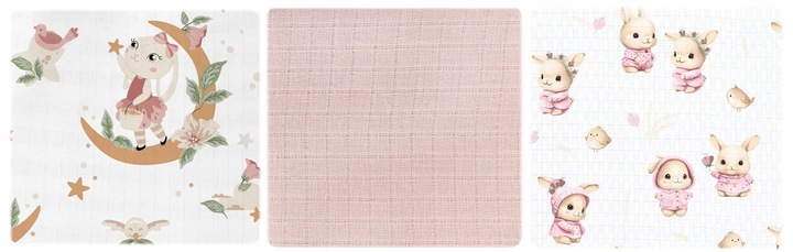 PIELUCHA pieluszka tetrowa 5-PAK ZESTAW 5 sztuk pieluszki z tetry BAWEŁNA