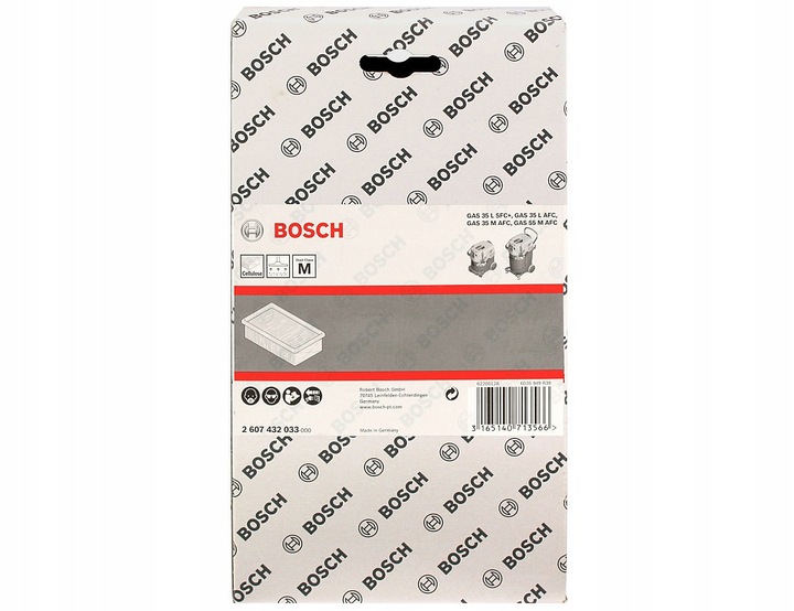 BOSCH - filtr fałdowy celulozowy do GAS 35 i GAS 55 BOSCH - ORYGINALNY