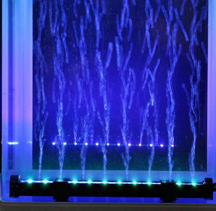 OŚWIETLENIE LED RGB LAMPKA AKWARIOWA LAMPA DO AKWARIUM 15 DIOD 4W 230V ZD87