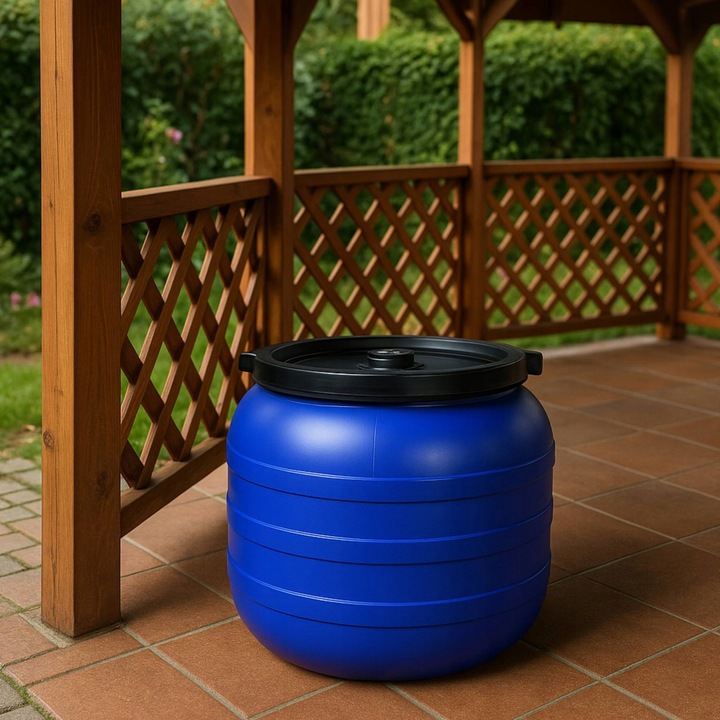 BECZKA ZBIORNIK NA DESZCZÓWKĘ DO KISZENIA 100L ZAKRĘTKA ATEST